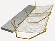 Sistema T de red de seguridad colocada horizontalmente, con consolas con brazo articulado Sistema T de red de seguridad colocada horizontalmente, con consolas con brazo articulado